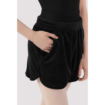 Welurowe spodenki Bloch Black R90007