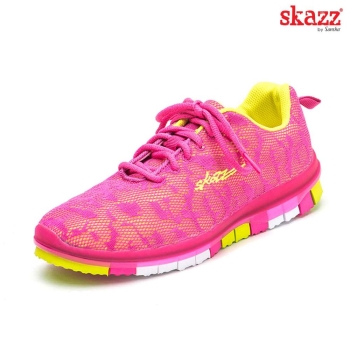Sneakery Sansha Spicy Fuchsia Yellow W02M